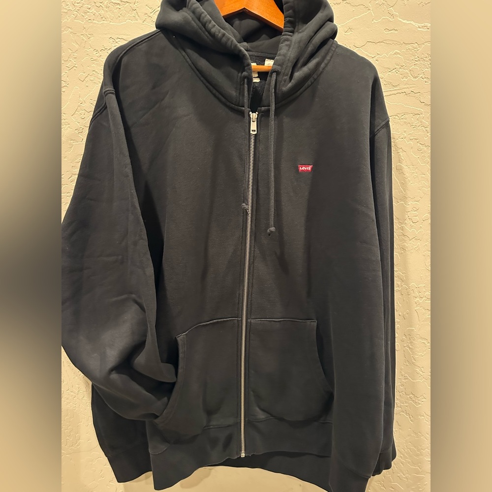 Levi’s zip-up/Black Sweatshirt/ size 3XL /standard.